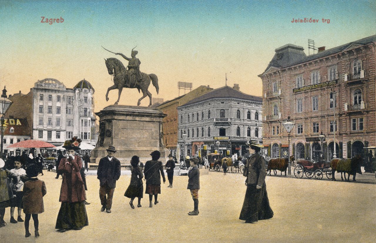 Trg bana Jelačića oko 1905. godine